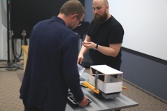 Kajetan Topolewski „Wielofunkcyjna mikroprzestrzeń do wypoczynku na lądzie i wodzie”  opiekun pracy: dr Paweł Gełesz, recenzent: dr Tomasz Kwiatkowski, fot. T.Kwiatkowski